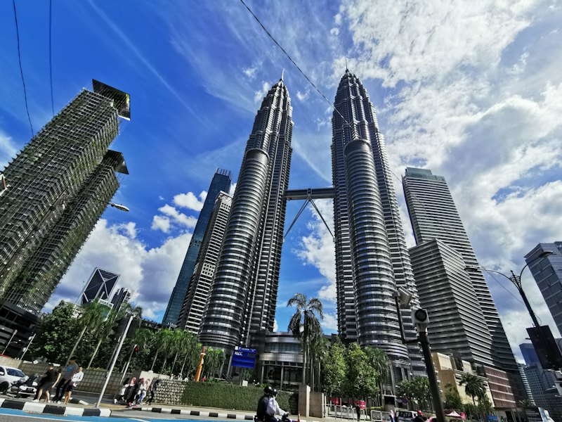 The Petronas Twin Towers in Kuala Lumpur